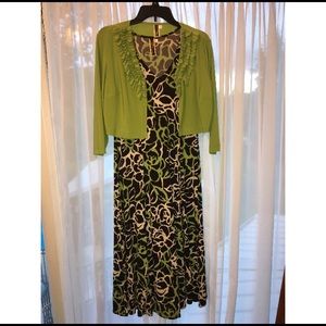 Julian Taylor dress and cardigan